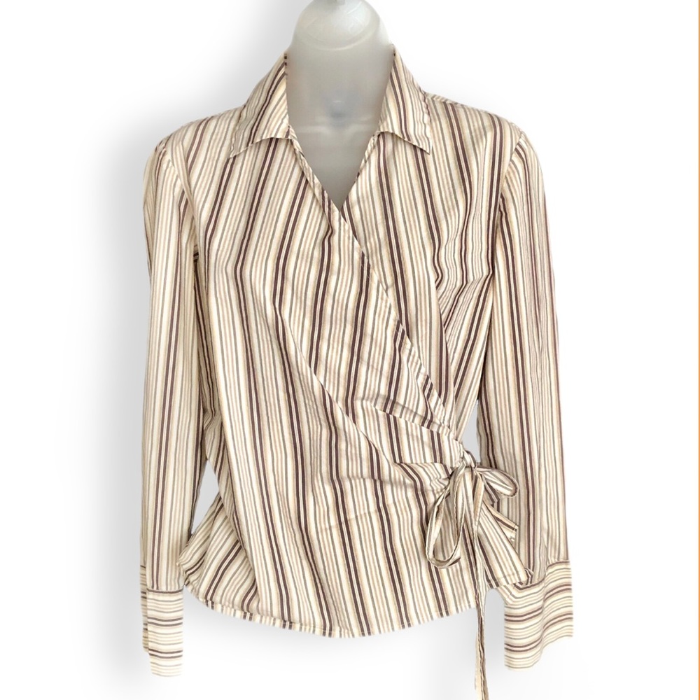 Flawless The Limited Surplice Stretch Wrap Shirt